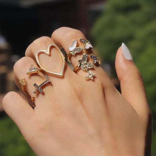 Personality Fashion 5PCS Ring Set