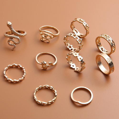 Bohemian Vintage 11PCS Ring Set