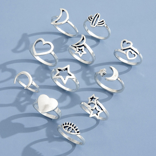 Retro Personality 11PCS Ring Set