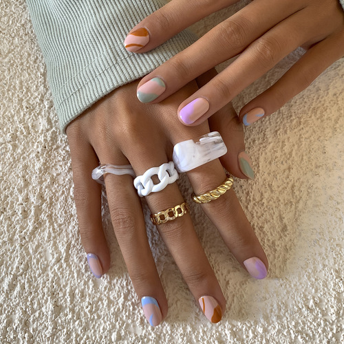 Retro Simplicity 5PCS Ring Set