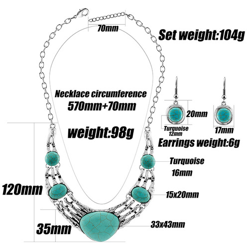 Turquoise Necklace Set