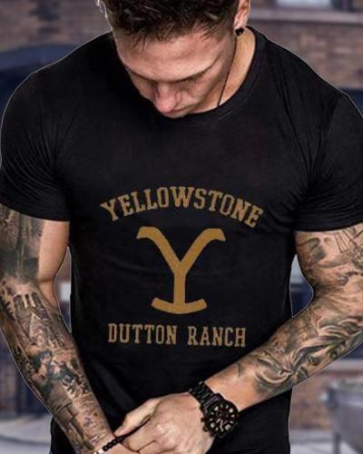 Men's Yellowstone Short Sleeve Print T-shirt