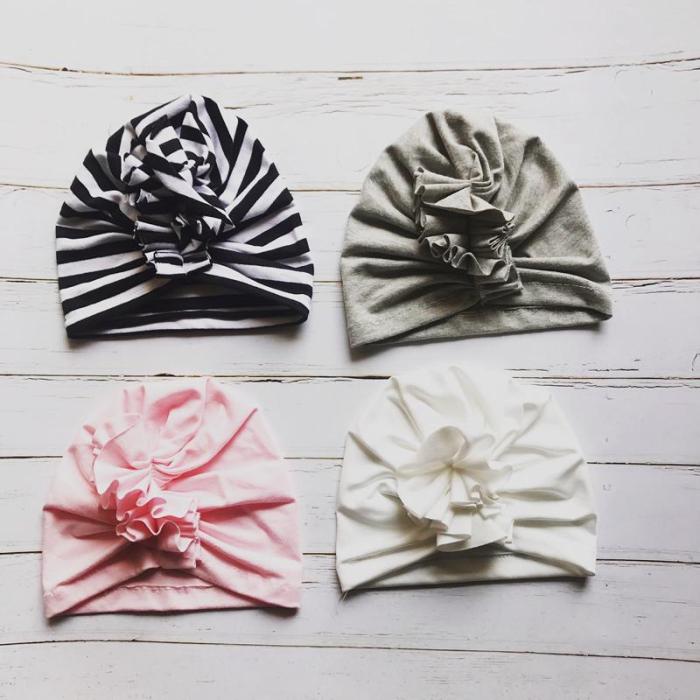 Baby  Fold Flower Headband Hats