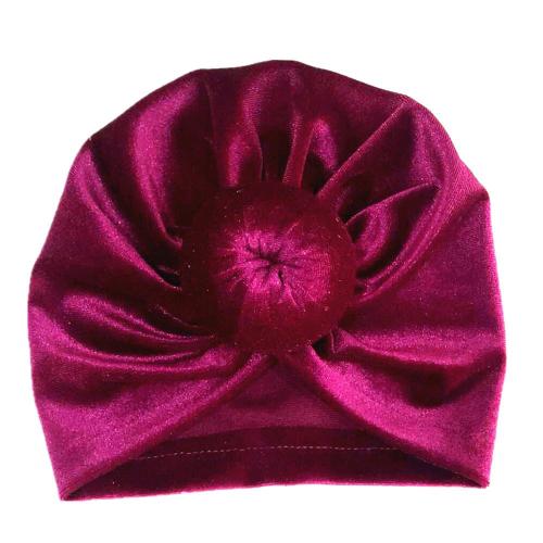 Golden velvet donut children's hat