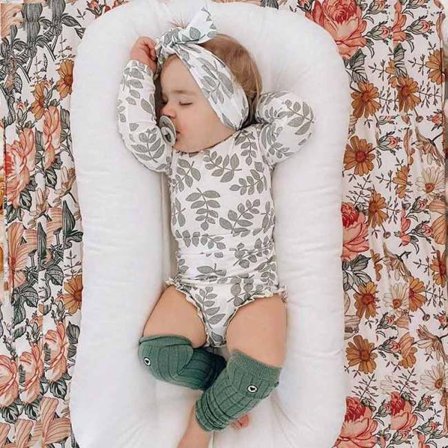 4-piece Baby Leaf Cotton Set