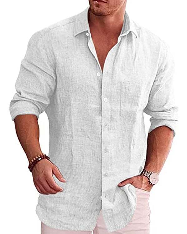 Men's Casual Shirt Collar Shirts&Tops S-XXXL