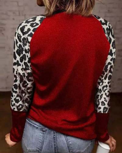 Valentine's Day Heart Panel Long Sleeve Top