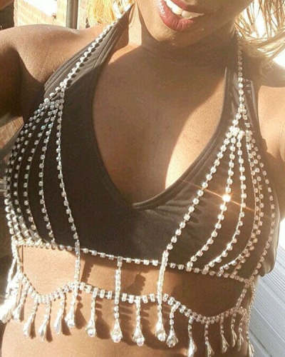 Sexy Diamond Covered Bra