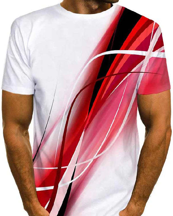 Hot Sale Men's 3D Printed Casual Short Sleeve Printed T-Shirt