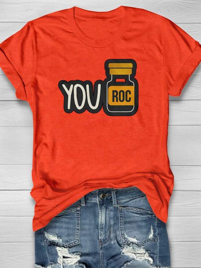 You ROC Print Short Sleeve T-shirt