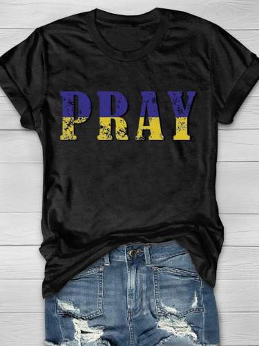 Pray Print Short Sleeve T-shirt