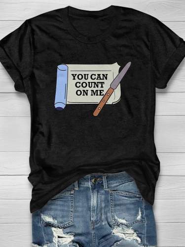 You Can Count On Me Pharmacy Print Short Sleeve T-shirt