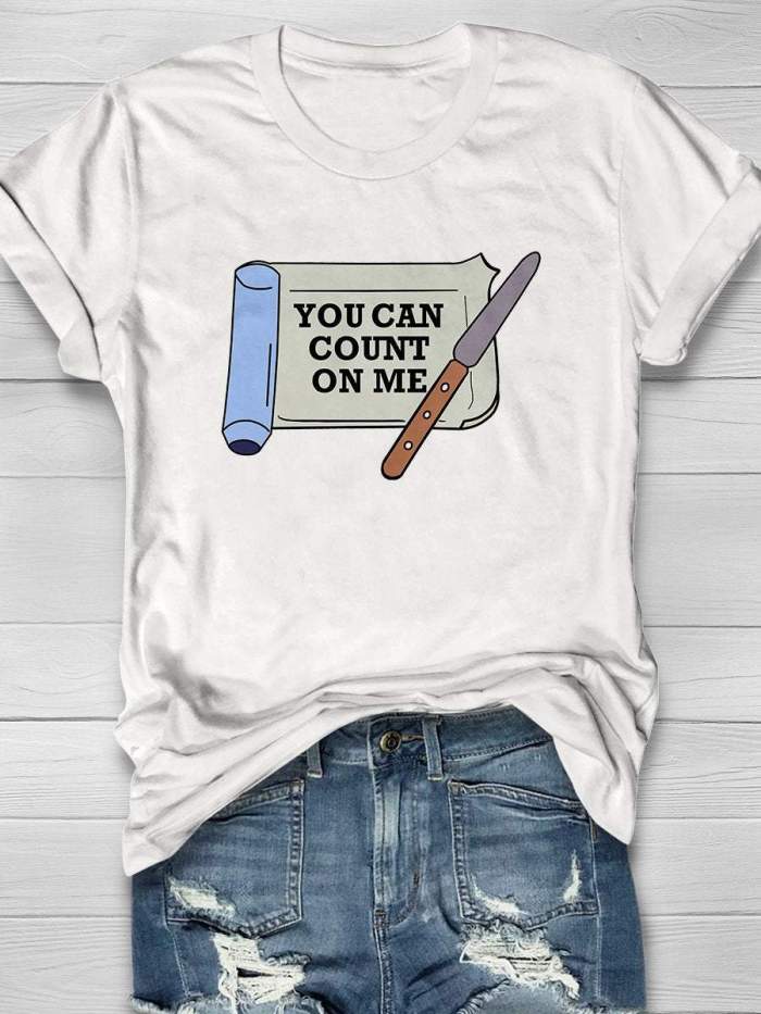 You Can Count On Me Pharmacy Print Short Sleeve T-shirt