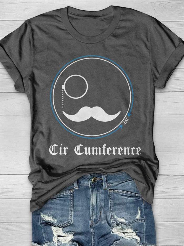 Cir Cumference Print Short Sleeve T-shirt