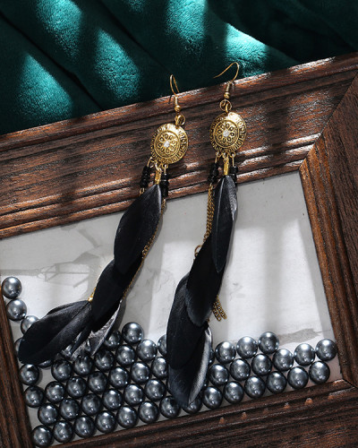 Vintage Feather Earrings