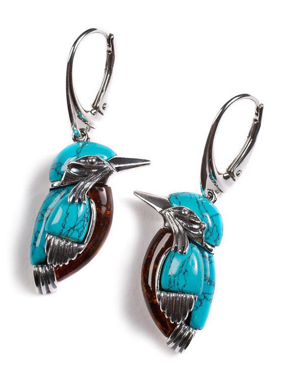 Bird Turquoise Earrings