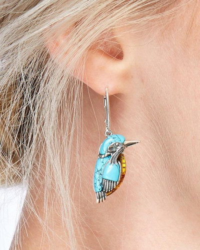 Bird Turquoise Earrings