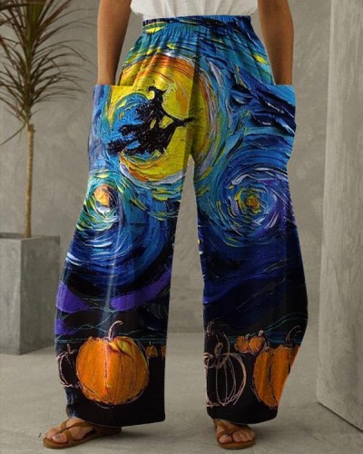 Halloween Witch Star Pants