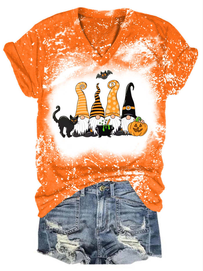 Halloween Gnomes Tie Dye Shirt