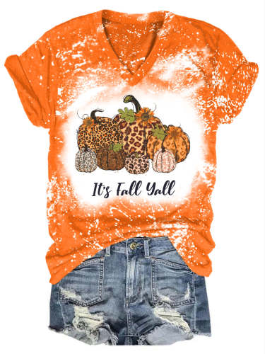 It's Fall Y'all Pumpkin Tie Dye Shirt