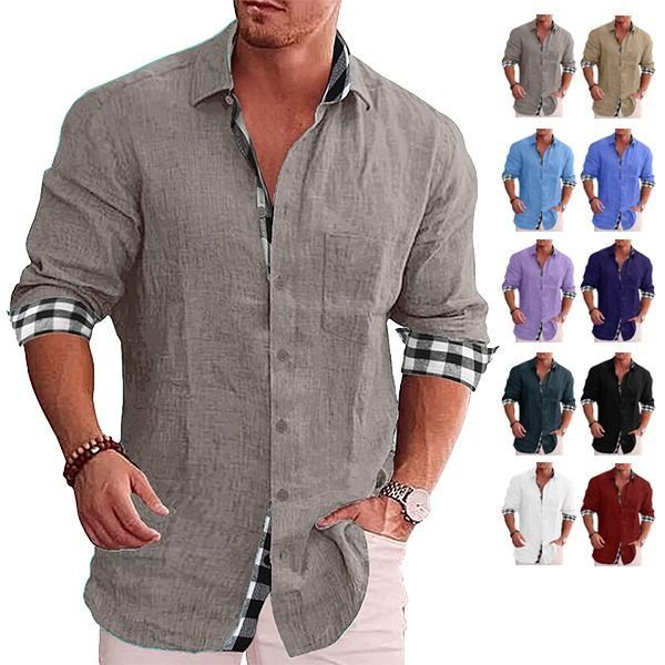 Gentleman Paneled Casual Buttons Pocket Blouse