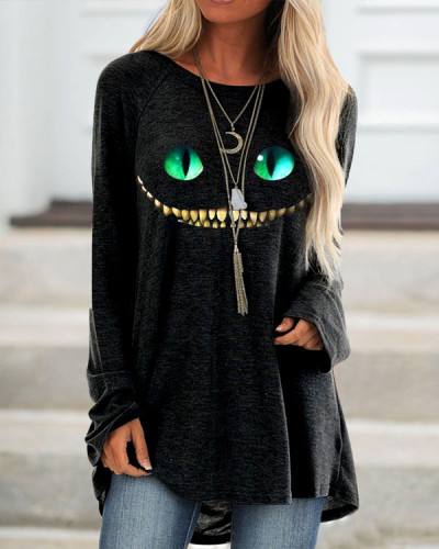 We're All Mad Here  Loose Long Sleeve Top