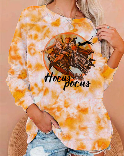 Women's Hocus Pocus Print Loose Sweatshirt
