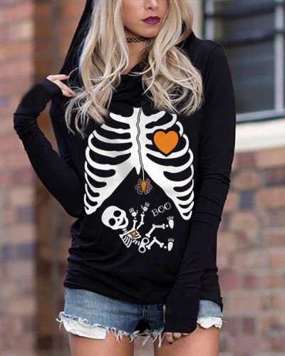 Halloween Funny Xray Skeleton Hoodie