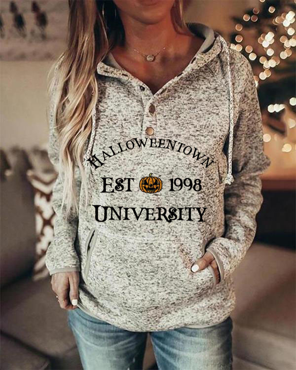 Halloween Town Est 1998 University Hoodie Long Sleeve Sweatshirt