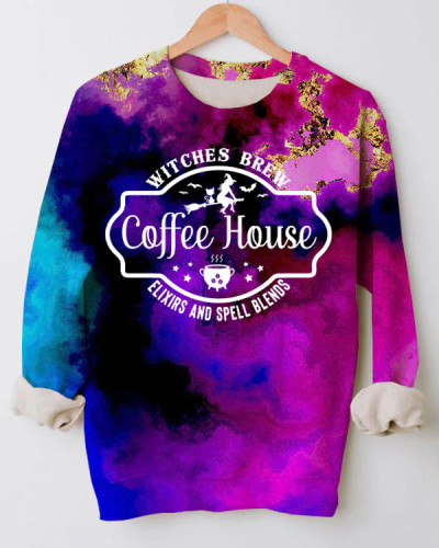 Witches Brew Coffee House Tie Dye Sweatshirt