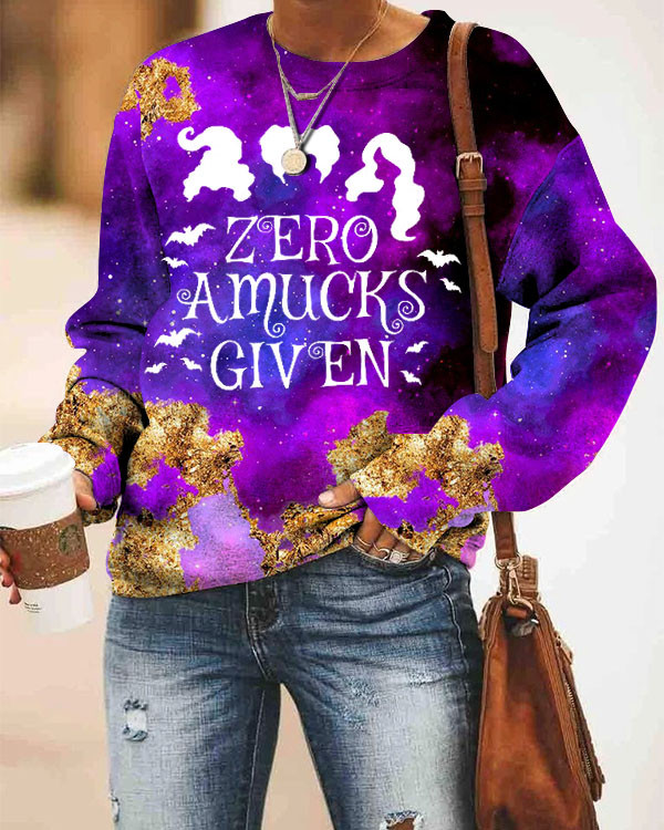 Halloween Zero Amucks Given Tie Dye Sweatshirt