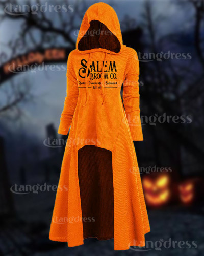 Women's Salem Broom Co Quality Handcrafted Enchanted Est 1692 Print  Sweater