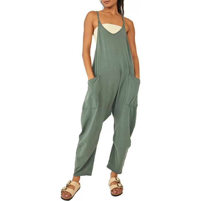 Clearence Sale 50% OFF🔥Wide Leg Jumpsuit with Pockets (Buy 2 Save More 5%OFF)