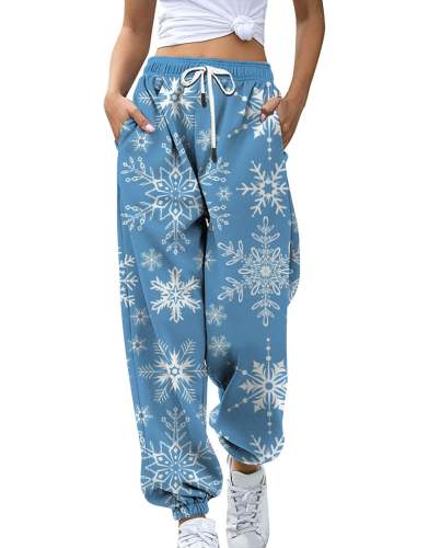 Christmas Print Sweatpants