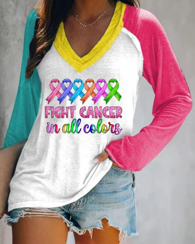 Breast Cancer  Print Top