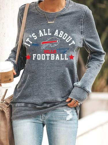 Rugby Print Long Sleeve Casual T-Shirt