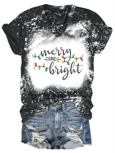 Fashion Tie Dye Print Short Sleeve T-Shirt