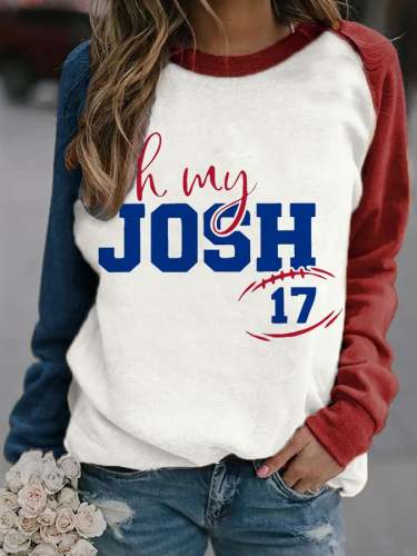 Women's  Oh My Josh Print Casual Sweatshirt