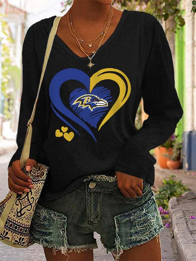 Women's Baltimore Ravens Football Gameday Long-Sleeve T-Shirt