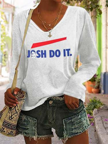 Women's Josh Do It Buffalo Bills Football Gameday Long-Sleeve T-Shirt