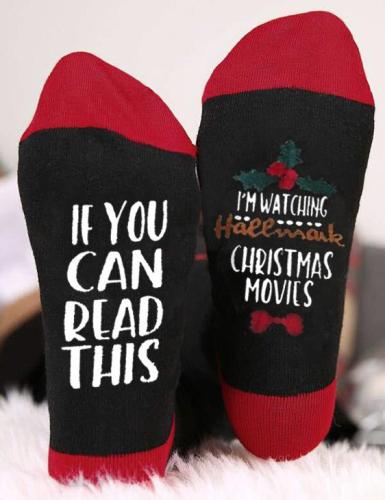 If You Can Read This I Am Watching Christmas Movies Unisex Socks