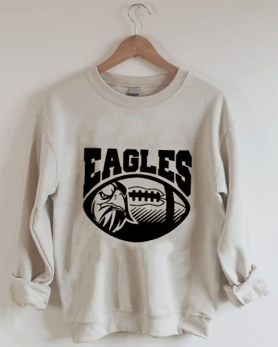 Vintage Eagles Fan Crew Neck Sweatshirt
