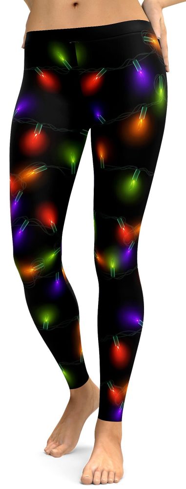 Small Christmas Lights Leggings