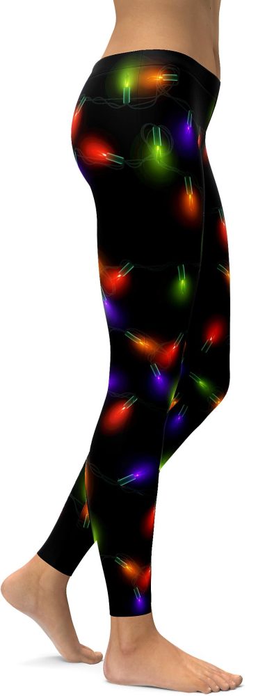 Small Christmas Lights Leggings