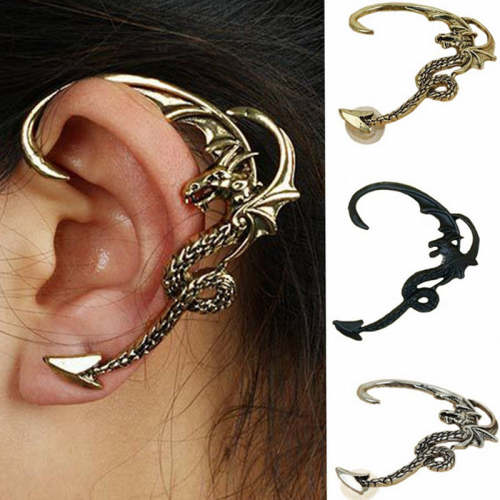 Vintage Gothic Dragon Hanging Earring