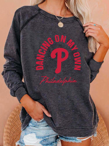 Women's Dancing on My Own Philadelphia Print Sweatshirt