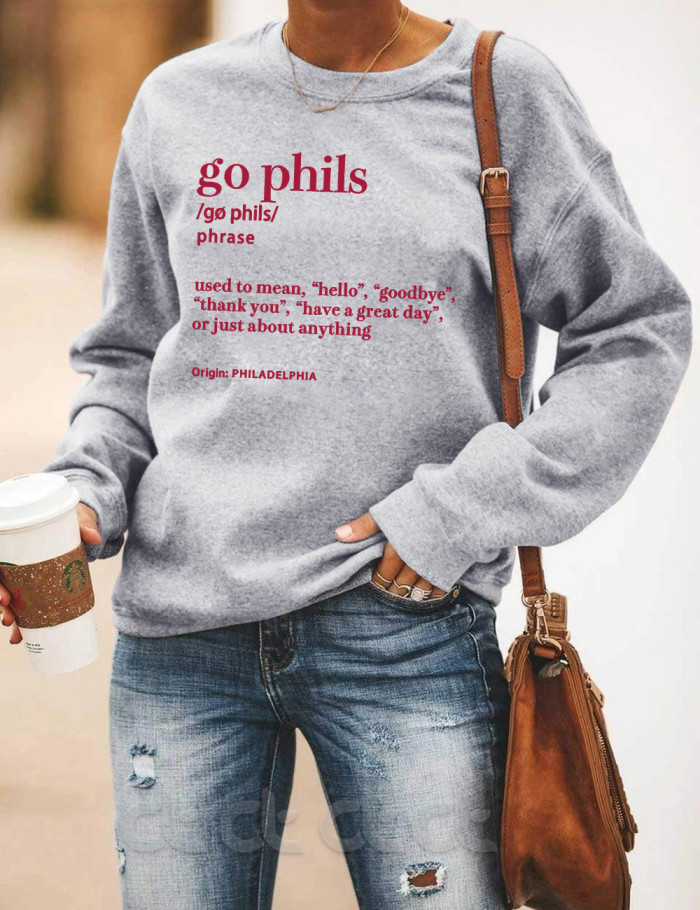 Go Phils Philadelphia Phillies Definition Sweatshirt