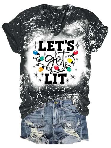 Fashion Tie Dye Print Short Sleeve T-Shirt