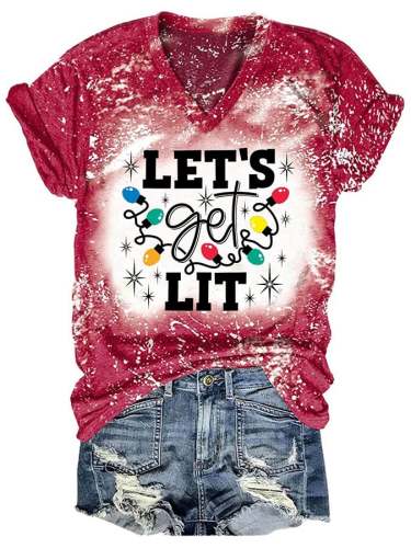 Fashion Tie Dye Print Short Sleeve T-Shirt