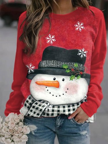 Women's Snowman Casual Sweatshirts
